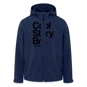 coolstorybro - Veste softshell homme en polyester recyclé Stanley/Stella - marine - Devant - AI Model Male 185 light (185cm)