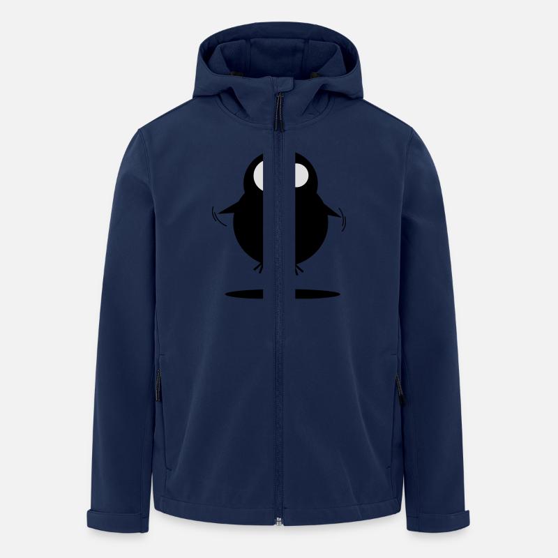 Vogel - Recycelte Männer Softshell-Jacke von Stanley/Stella - Navy