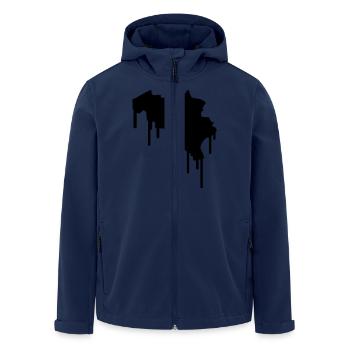 Belgium Graffiti - Veste softshell homme en polyester recyclé Stanley/Stella - marine - Devant - AI Model Male 185 light (185cm)