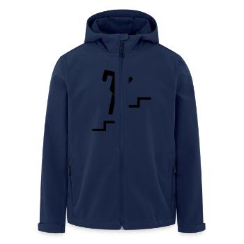 stairs runner - Veste softshell homme en polyester recyclé Stanley/Stella - marine - Devant - AI Model Male 185 light (185cm)