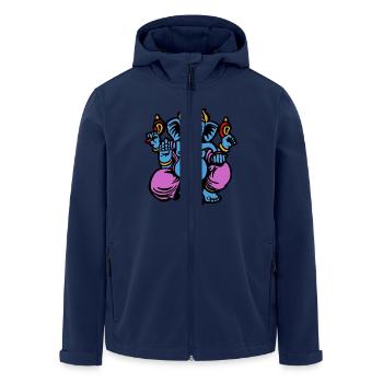 ganesh zen india god of india yoga zen - Veste softshell homme en polyester recyclé Stanley/Stella - marine - Devant - AI Model Male 185 light (185cm)
