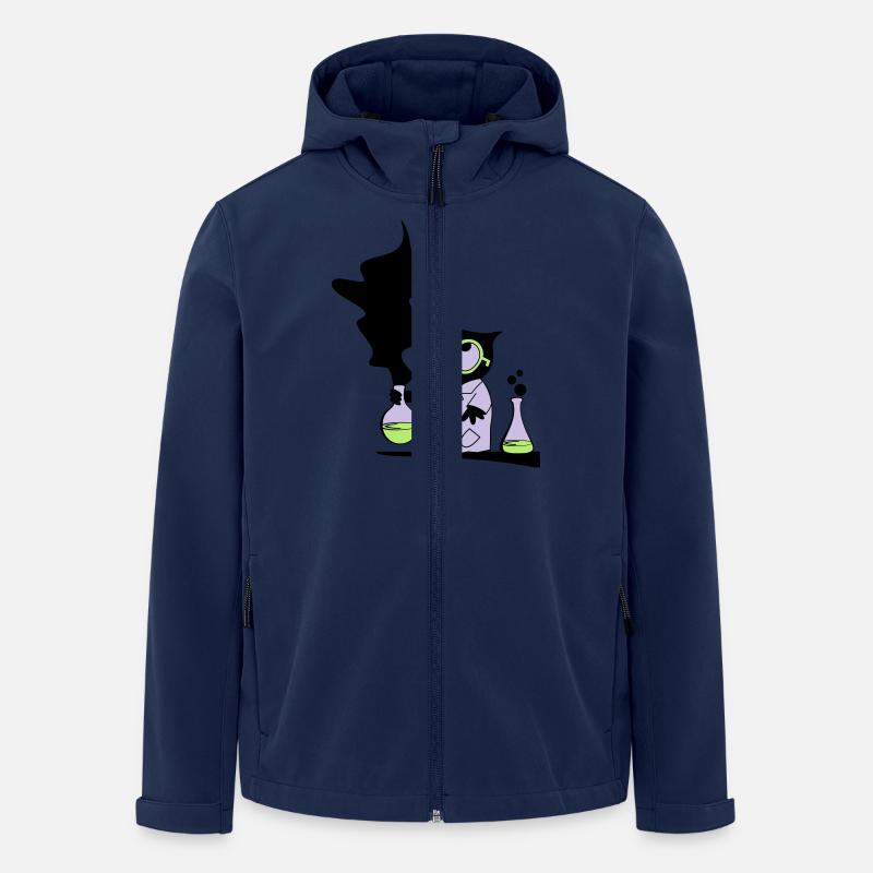 Dr rer nat Owl - Recycelte Männer Softshell-Jacke von Stanley/Stella - Navy