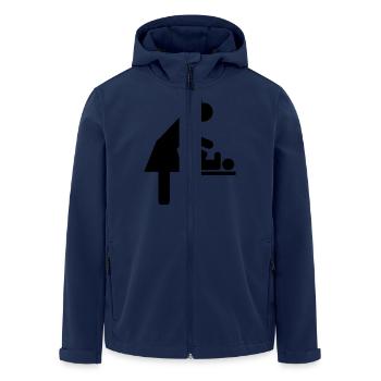 Baby - Recycelte Männer Softshell-Jacke von Stanley/Stella - Navy - Vorne - AI Model Male 185 light (185cm)