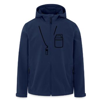 Arbitre - Veste softshell homme en polyester recyclé Stanley/Stella - marine - Devant - AI Model Male 185 light (185cm)