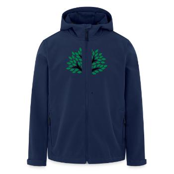 Baum - Recycelte Männer Softshell-Jacke von Stanley/Stella - Navy - Vorne - AI Model Male 185 light (185cm)