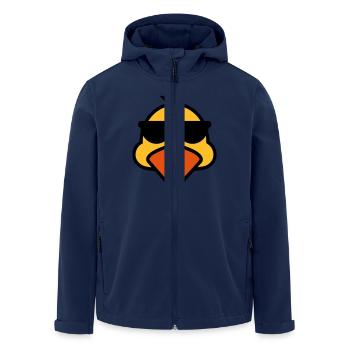 Duck - Men’s Recycled Softshell Jacket by Stanley/Stella - navy - Front - AI Model Male 185 light (185cm)