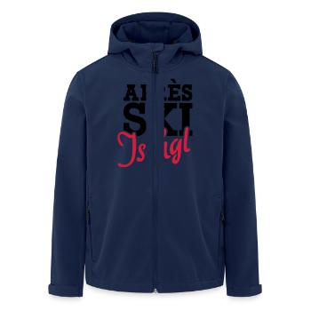 Apres Ski Ischgl - Veste softshell homme en polyester recyclé Stanley/Stella - marine - Devant - AI Model Male 185 light (185cm)
