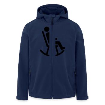 Fauteuil à bascule - Veste softshell homme en polyester recyclé Stanley/Stella - marine - Devant - AI Model Male 185 light (185cm)