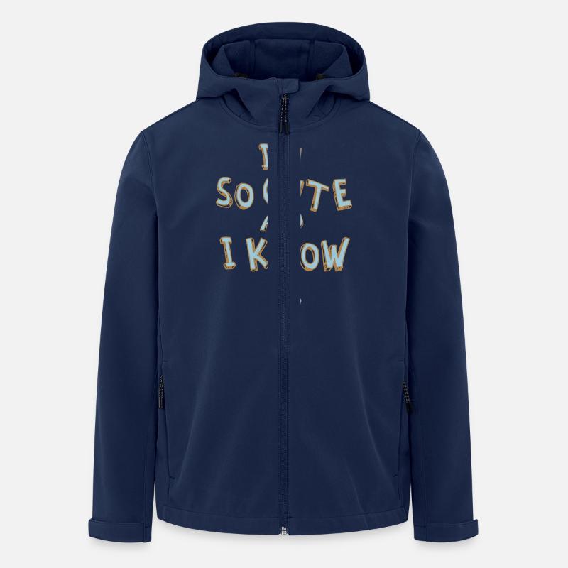 I'M SO CUTE AND I KNOW IT - Men’s Recycled Softshell Jacket by Stanley/Stella - navy
