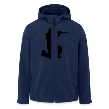 Airsoft - Veste softshell homme en polyester recyclé Stanley/Stella - marine - Devant - AI Model Male 185 light (185cm)