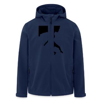 Bloc - Veste softshell homme en polyester recyclé Stanley/Stella - marine - Devant - AI Model Male 185 light (185cm)