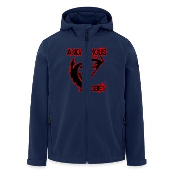 anonymous disobey - Veste softshell homme en polyester recyclé Stanley/Stella - marine - Devant - AI Model Male 185 light (185cm)