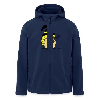 bird_witch_smoke_02 - Recycelte Männer Softshell-Jacke von Stanley/Stella - Navy - Vorne - AI Model Male 185 light (185cm)