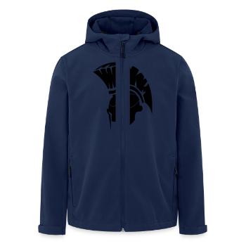 spartan - Men’s Recycled Softshell Jacket by Stanley/Stella - navy - Front - AI Model Male 185 light (185cm)