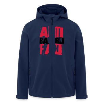 ANTI BAYERN FAN - Recycelte Männer Softshell-Jacke von Stanley/Stella - Navy - Vorne - AI Model Male 185 light (185cm)