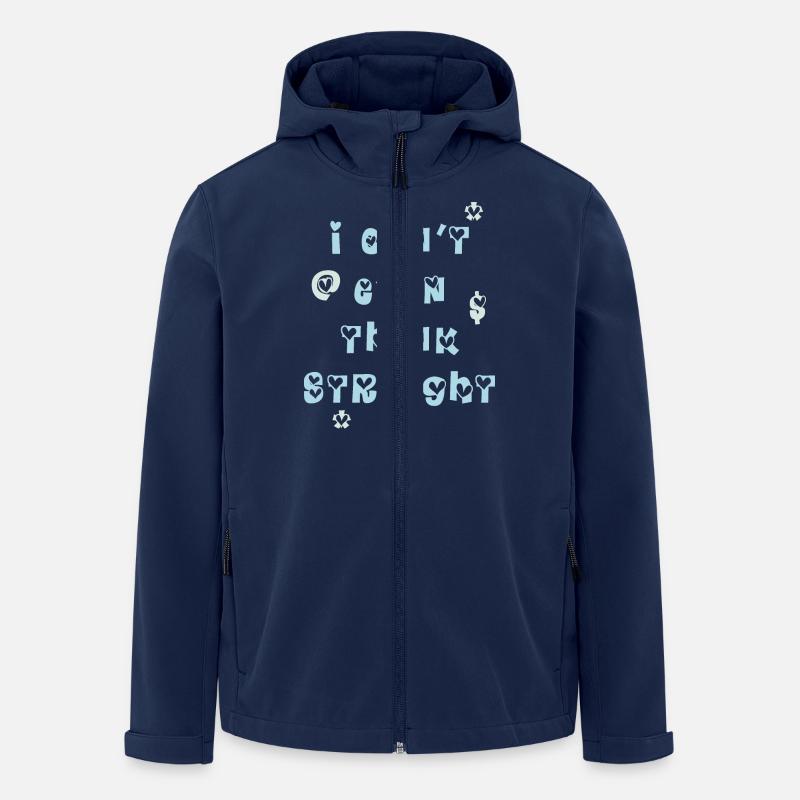 Je ne peux même pas penser à l’amour bleu błękitny - Veste softshell homme en polyester recyclé Stanley/Stella - marine