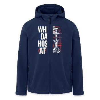 Fun hookah look for fans - Men’s Recycled Softshell Jacket by Stanley/Stella - navy - Front - AI Model Male 185 light (185cm)