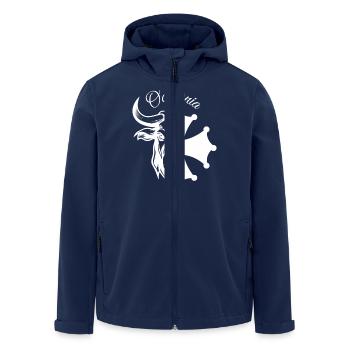 OCCITÀNIA WEISSER STIER - Recycelte Männer Softshell-Jacke von Stanley/Stella - Navy - Vorne - AI Model Male 185 light (185cm)