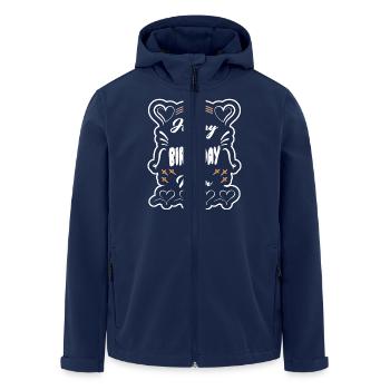 Happy birthday Mom 2025 T-shirt - Men’s Recycled Softshell Jacket by Stanley/Stella - navy - Front - AI Model Male 185 light (185cm)