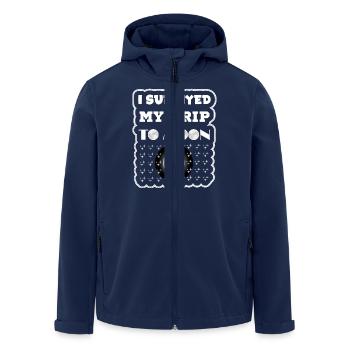 T-shirt I survived my trip to moon 2025 - Men’s Recycled Softshell Jacket by Stanley/Stella - navy - Front - AI Model Male 185 light (185cm)
