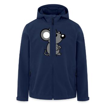 Mouse Mouse Cute Little Rat Rodent Friendly - Men’s Recycled Softshell Jacket by Stanley/Stella - navy - Front - AI Model Male 185 light (185cm)