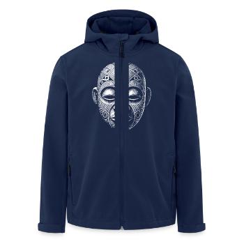 Mask - Men’s Recycled Softshell Jacket by Stanley/Stella - navy - Front - AI Model Male 185 light (185cm)