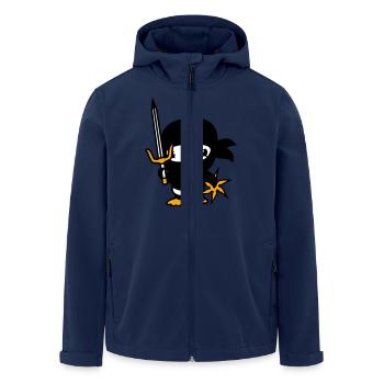 Oiseau Ninja Combattant Assassin Épée Ninja Star - Veste softshell homme en polyester recyclé Stanley/Stella - marine - Devant - AI Model Male 185 light (185cm)