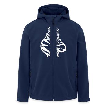 tiger - Men’s Recycled Softshell Jacket by Stanley/Stella - navy - Front - AI Model Male 185 light (185cm)
