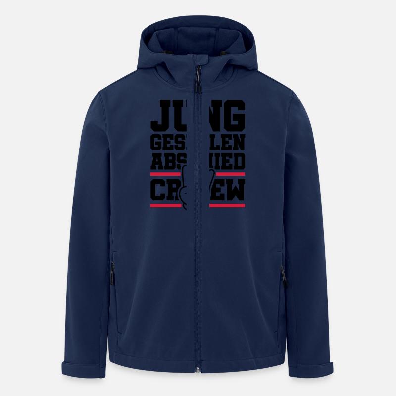 Junggesellenabschied Crew Jga - Recycelte Männer Softshell-Jacke von Stanley/Stella - Navy