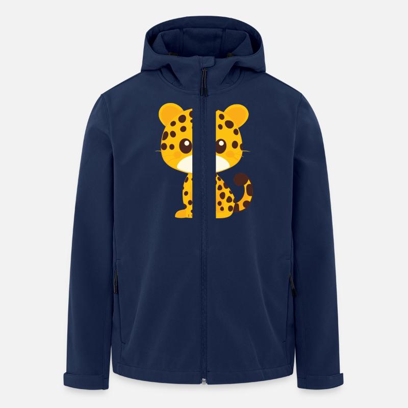 Little Leopard - Men’s Recycled Softshell Jacket Discoverer by Stanley/Stella - navy