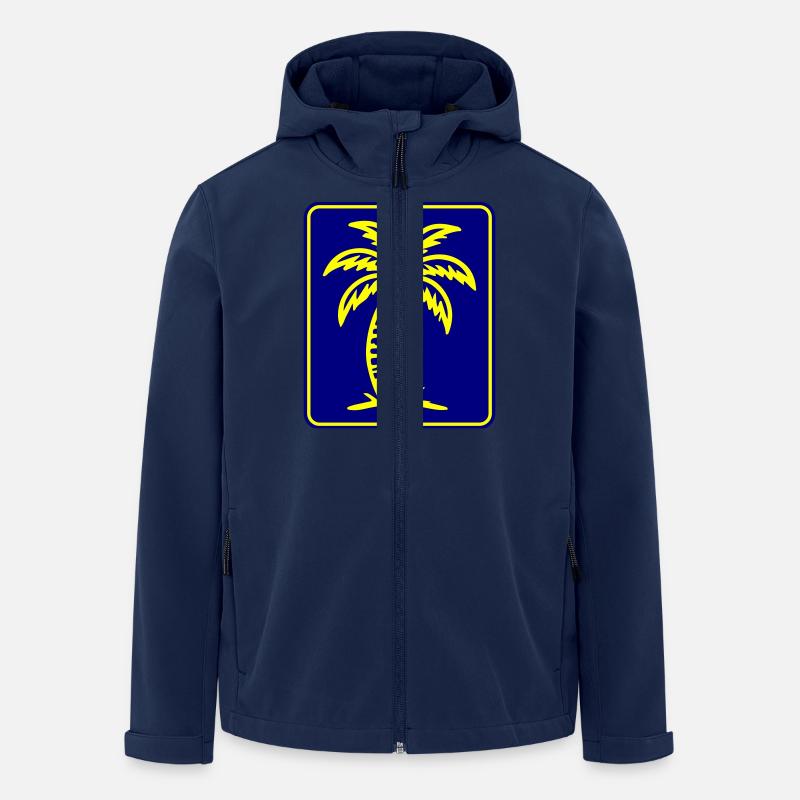 Palme Symbol - Recycelte Männer Softshell-Jacke von Stanley/Stella - Navy