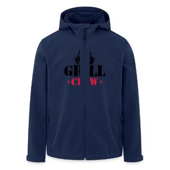 Grill Crew Grilling - Men’s Recycled Softshell Jacket by Stanley/Stella - navy - Front - AI Model Male 185 light (185cm)