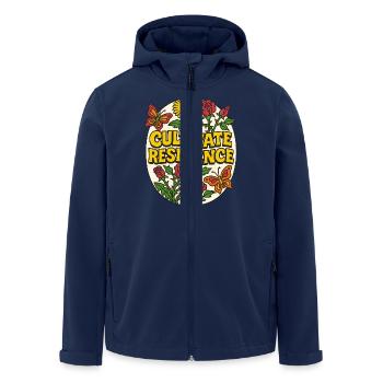 Cultiver la résilience - Veste softshell homme en polyester recyclé Stanley/Stella - marine - Devant - AI Model Male 185 light (185cm)