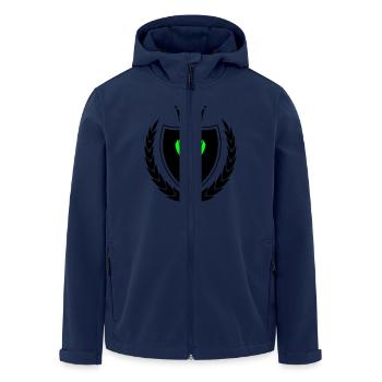 Armoiries badminton - Veste softshell homme en polyester recyclé Stanley/Stella - marine - Devant - AI Model Male 185 light (185cm)