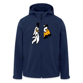 Horse Sir Lord Rich Monocle Glasses Top Hat - Men’s Recycled Softshell Jacket by Stanley/Stella - navy - Front - AI Model Male 185 light (185cm)