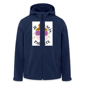 i'm perfect - Men’s Recycled Softshell Jacket by Stanley/Stella - navy - Front - AI Model Male 185 light (185cm)