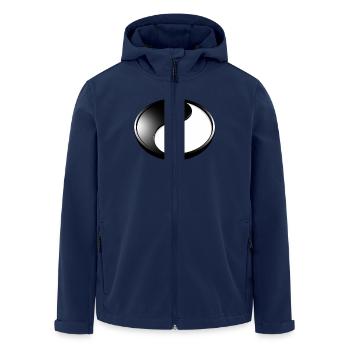 Yin Yang 3D - Veste softshell homme en polyester recyclé Stanley/Stella - marine - Devant - AI Model Male 185 light (185cm)