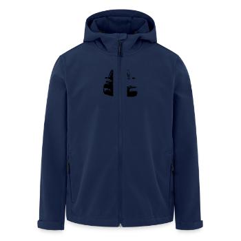 Forever Sacré numéro - Veste softshell homme en polyester recyclé Stanley/Stella - marine - Devant - AI Model Male 185 light (185cm)
