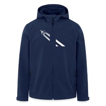 plane_w - Recycelte Männer Softshell-Jacke von Stanley/Stella - Navy - Vorne - AI Model Male 185 light (185cm)