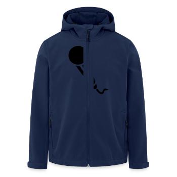 Microphone - Music - Men’s Recycled Softshell Jacket by Stanley/Stella - navy - Front - AI Model Male 185 light (185cm)
