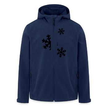 schnee / snow - Recycelte Männer Softshell-Jacke von Stanley/Stella - Navy - Vorne - AI Model Male 185 light (185cm)