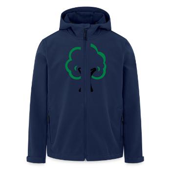 baum - Recycelte Männer Softshell-Jacke von Stanley/Stella - Navy - Vorne - AI Model Male 185 light (185cm)