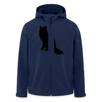 Maine Coon - Recycelte Männer Softshell-Jacke von Stanley/Stella - Navy - Vorne - AI Model Male 185 light (185cm)