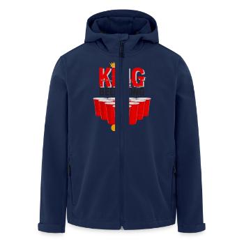 king beerpong classique - Veste softshell homme en polyester recyclé Stanley/Stella - marine - Devant - AI Model Male 185 light (185cm)