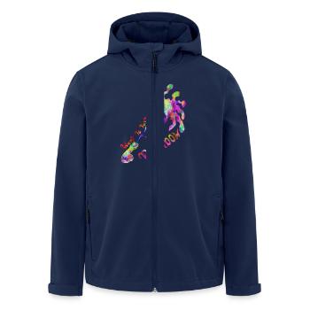 Taste the Rainbow - Recycelte Männer Softshell-Jacke von Stanley/Stella - Navy - Vorne - AI Model Male 185 light (185cm)