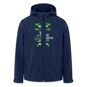 VeganSexyNeuTransp.png - Recycelte Männer Softshell-Jacke von Stanley/Stella - Navy - Vorne - AI Model Male 185 light (185cm)