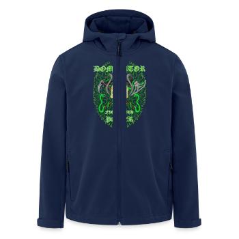 Dominator - Recycelte Männer Softshell-Jacke von Stanley/Stella - Navy - Vorne - AI Model Male 185 light (185cm)