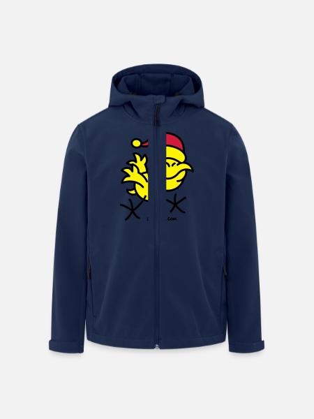 Merry Christmas Chicken - Men’s Recycled Softshell Jacket by Stanley/Stella - navy