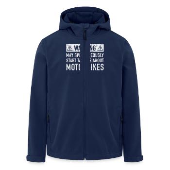 Original-Motor Present: Hier können Sie bestellen - Recycelte Männer Softshell-Jacke von Stanley/Stella - Navy - Vorne - AI Model Male 185 light (185cm)