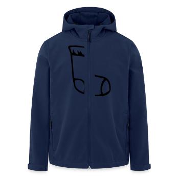 Socke, Weihnachtssocke,Strumpf,Noel,Geschenk - Recycelte Männer Softshell-Jacke von Stanley/Stella - Navy - Vorne - AI Model Male 185 light (185cm)